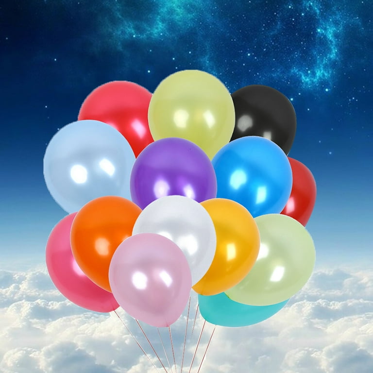 100pcs 10 Inch Thickening Pearlized Ballons Mixed Color Latex Ballon  Wedding Party Supplies