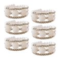 thumbnail image 1 of 6pcs Pearl Ball Napkin Rings Adjustable for Wedding, 1 of 5