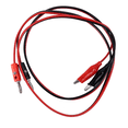 thumbnail image 4 of 6 Pcs Red Black Banana Plugs to Alligator Clips Probe Test Cable 1M, 4 of 8