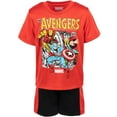 thumbnail image 5 of Marvel Avengers Iron Man Thor Captain America Big Boys T-Shirts and Mesh Shorts Little Kid to Big Kid, 5 of 5