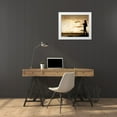 thumbnail image 3 of Allen, Kimberly 18x15 White Modern Wood Framed Museum Art Print Titled - Fishing Silhouette, 3 of 4