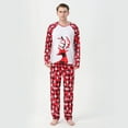 thumbnail image 4 of DPTALR Parent-child Warm Christmas Set Printed Home Wear Pajamas Two-piece Dad Set, 4 of 9