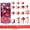 B, variant on 31pcs Set Christmas Candy Pendant Painteds Xmas Tree Decoration with Ribbon for Home & Party
