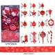 thumbnail image 2 of Decoraciones navideñas, adornos navideños, regalos navideños Juego de 30 adornos navideños con forma de bastón de caramelo y cinta. Combinación de bolas y cintas., 2 of 4