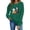 Army Green, variant on Hurxie Women's Halloween Sweatshirts Skull Shirts Fall Sweater Skleton Crewneck Outfits,Casual Long Sleeve Clothing,Graphic Hoodie Party Sweatshirt