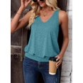 thumbnail image 5 of 2024 Womens Fashion Tank Tops Spring Summer Clothes Casual V Neck Sleeveless Loose Fit Y2K Outfit Cute Cami Shirts, 5 of 7