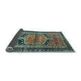 thumbnail image 2 of Ahgly Company Indoor Square Persian Light Blue Traditional Area Rugs, 8' Square, 2 of 4