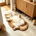 thumbnail image 5 of Hometravel Cute Kitten-Shaped Floor Mat, Washable Plush Area Rug 16x47 Inch, Non-Slip Soft Carpet for Bedroom, Living Room, Entryway, 5 of 9