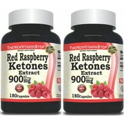 Red Raspberry Ketones Extract 2-Pack 900mg 180 Capsules