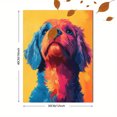 thumbnail image 3 of Qisvanset 12x16 Inch Colorful Poodle Dog Canvas Wall Art, Fun Pet Print Bedroom Kitchen Office Girls Home Decor, 3 of 8