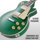 thumbnail image 5 of Guitarra eléctrica LyxPro SB Series LP Style 39" Verde, 5 of 6