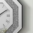 thumbnail image 3 of Modern Octagonal Mirror Wall Clock with Handcrafted Glass - Silent Quartz Movement, Easy Read Roman Numerals, Durable Metal Frame for Living & Bedroom Decor, 3 of 6