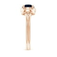 thumbnail image 5 of Angara Natural 1.6 Ct. Blue Sapphire Solitaire Ring in 14K Rose Gold for Women (Ring Size: 3), 5 of 12