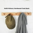 thumbnail image 5 of CONSDAN Coat Rack Wall Mount, USA Grown Hickory Coat Hooks with 5 Hooks, Wooden Coat Hanger Wall Mount for Hanging Coats, Jacket, Clothes, Hat, Natural Hickory, 5 of 6