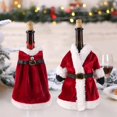 thumbnail image 2 of QIFU-Juego de botellas de vino navideñas, decoración navideña para el hogar, adornos de Papá Noel, regalos de Navidad, Año Nuevo 2023, 2024, 2 of 4