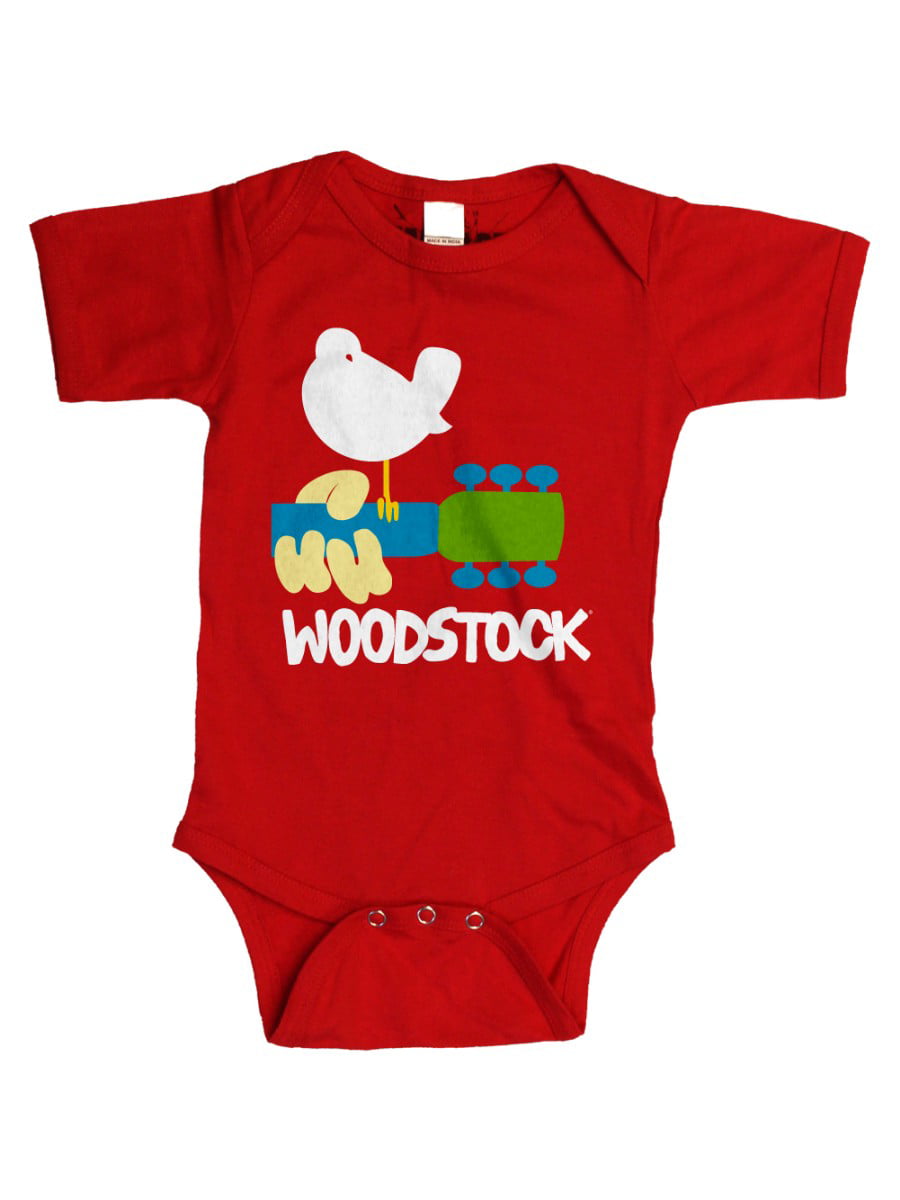 Woodstock Dove and Guitar Peace Music Infant One Piece Romper Bodysuit WOODIN01 