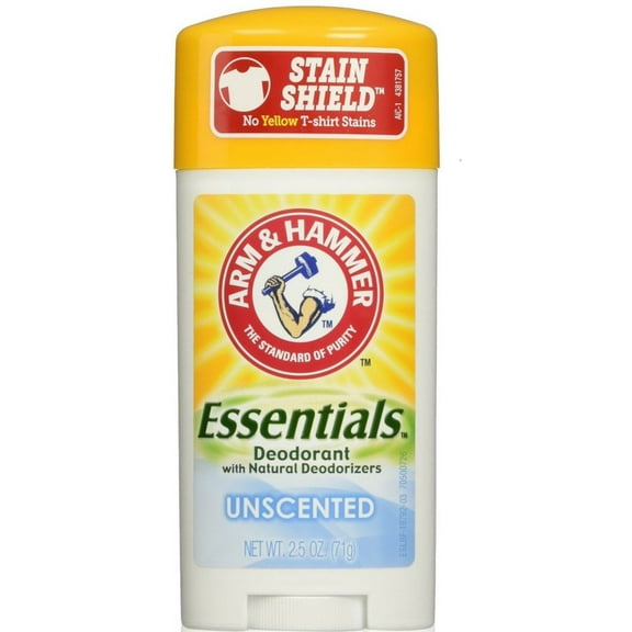 ARM & HAMMER Essentials Natural Deodorant Unscented 2.50 oz (Pack of 3)