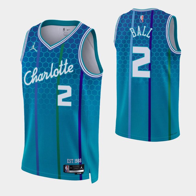 LaMelo Ball 2020 NBA Draft Charlotte Hornets Teal Icon Jerseypangjing