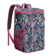 thumbnail image 1 of Colorful Paisley Ethnic Floral Insulated Cooler Backpack, Vintage Boho Retro Abstract Decorative Mandala Pattern Leakproof Waterproof Lunch Bag for Picnic, 1 of 5
