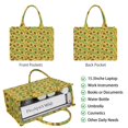 thumbnail image 2 of Large Capacity Tote Bag,Green Sunflower Leaf Pattern Handbag Fashion Luxury Tote Bag,15.7"x13"x 5.1" Inches,Laptop Compatible, 2 of 6