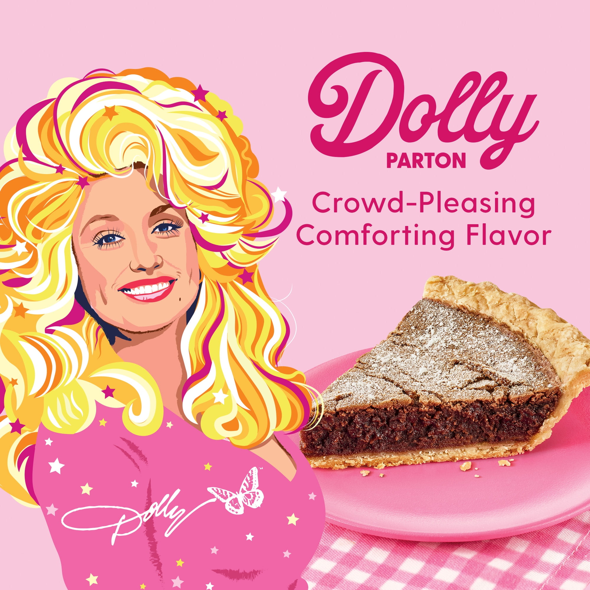 Dolly Parton's Decadent Chocolate Pie, Whipped, Thaw-and-Serve (Frozen) 21.6 oz.