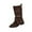 Coffee Boots, variant on Juebong Cowboy Boots for Women Western Cowgirl Boots with Chunky Heel Suede Lace Up Buckles Mid Calf Boots Coffee,39
