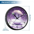 thumbnail image 3 of Voice Activated Clock with Glow Light 12 Inch Large Silent Wall Clock Battery Operated for Home Decor Snow and Glass Ball, 3 of 8