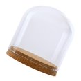 thumbnail image 5 of deevoka Clear Glass Dome Cover Cloche Bell Jar Terrariums with Wood Cork S S, 5 of 9