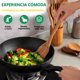 thumbnail image 4 of Utensilios de madera de teca juego de 8 cucharas para cocinar teca natural especialmente diseñada para sartenes antiadherentes adecuada para asar y fr, 4 of 7