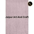 thumbnail image 2 of Jaipur Art And Craft Purple Jute Area Rug Rectangle Braided Reversible Indoor Carpet (4x6 Sq ft), 2 of 6
