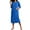 Sky Blue, variant on Avidlove Zipper Robes for Women 3/4 Sleeve Ribbed Knit Full Length Bathrobe Lightweight House Coat with Pockets