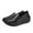 Black, variant on Fesfesfes Sneakers Women Women's Solid Color Wedge Round-Toe Lightweight Soft Walking Shoes Casual Sneakers US:8.5(42)