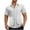W-White, variant on WREESH Mens Summer Casual Short Sleeve Button Down Shirt Breathable Solid Color Beach Vacation Shirt with Pockets