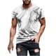 thumbnail image 1 of Camisas de Manga Larga para Hombres Blusa de Cuello Redondo de Impresión Cómoda, Camisa Casual de Poliéster para Uso Diario, de Fiesta Y de Primavera de Verano, 1 of 5