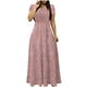 thumbnail image 1 of Vestido de Verano para las Mujeres Gradiente Impreso Cuello en V Manga Corta de la Longitud Del Tobillo Vestido, Vestido Corto de Verano, 1 of 5
