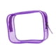 thumbnail image 5 of Bolsa de maquillaje para mujer, impermeable, portátil, ligera, transparente, para viaje. Púrpura M, 5 of 9