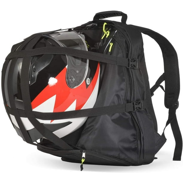 VCAN Motorcycle Helmet Holder Black Backpack Cycling Hiking Helmet