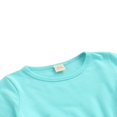 thumbnail image 4 of Little Girls Ruffle Flare Tunic Dress Top Striped Leggings Pants 2PC Outfits Set, 4 of 6