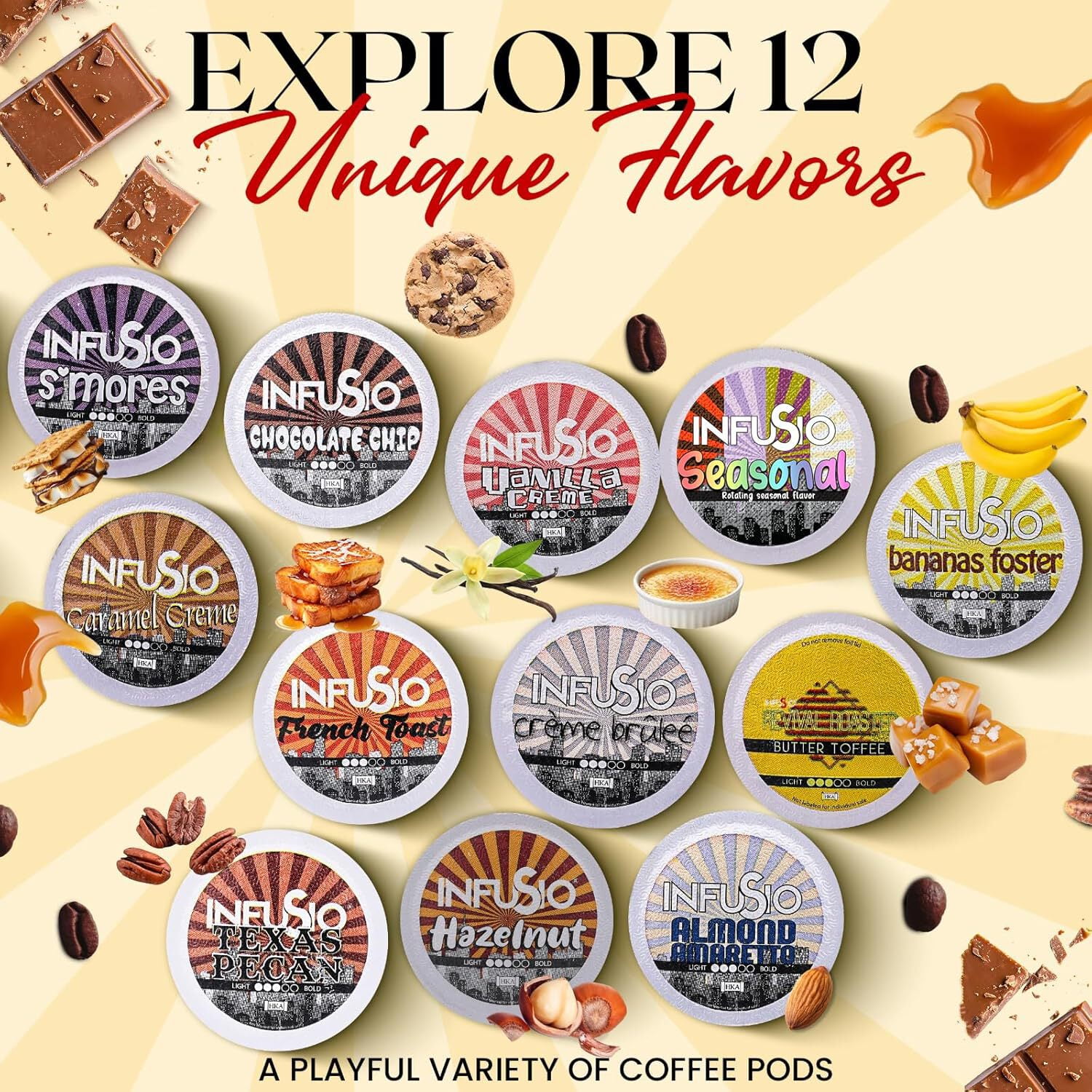 InfuSio Caramel Creme K Cups 96 Count