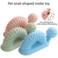 thumbnail image 4 of Dog Leakage Food Toy TPR Pet Molar Tooth Cleaner Snails Shape Toothbrush Pets Cleaning Teeth（Blue）, 4 of 7