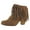 Tan, variant on Not Rated Women's Auriga Ankle Fringe Bootie