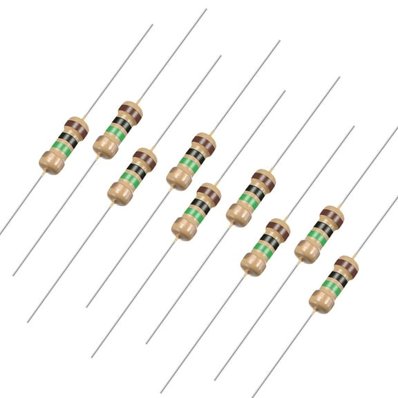 1000pcs Axial  Carbon Film Resistors 1M Ohm 0.25W 5%Tolerances 4 Color Bands