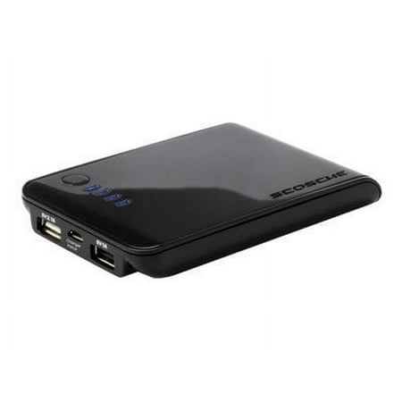 Scosche goBAT II - Power bank - 5000 mAh - 3.1 A - 2 output connectors (USB)