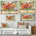 thumbnail image 4 of Designart "Zinnias In Farmhouse Still Life" Zinnias Floater Framed Canvas Prints, 4 of 5