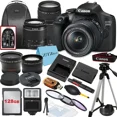thumbnail image 1 of Canon EOS 2000D / Rebel T7 DSLR Camera with 18-55mm, 75-300mm Lens, 128GB, Backpack and ZeeTech Accessory, 1 of 2