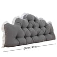 thumbnail image 3 of Bed Backrest Cushion Headboard Support Pillow Reading Rest Lumbar Cushion for Bedroom Sofa Home Relaxation Reading Nook, 3 of 6