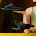thumbnail image 2 of Zapatillas de verano de moda Shower Sandal House Floor Negro Zulema Zapatillas de estar por casa, 2 of 8