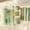 Green, variant on Stationery Set 7 Pieces for Students, Graduation Gift Kit with Pens Eraser Correction Tape Art Knife, Cute Pastel Color Learning Supplies, Portable Pencil Case Accessory