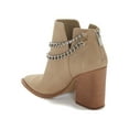 thumbnail image 6 of Vince Camuto Gallzy Tortilla Nude Leather Pointed toe Double Chain Ankle Booties (Tortilla Nude, 8), 6 of 6