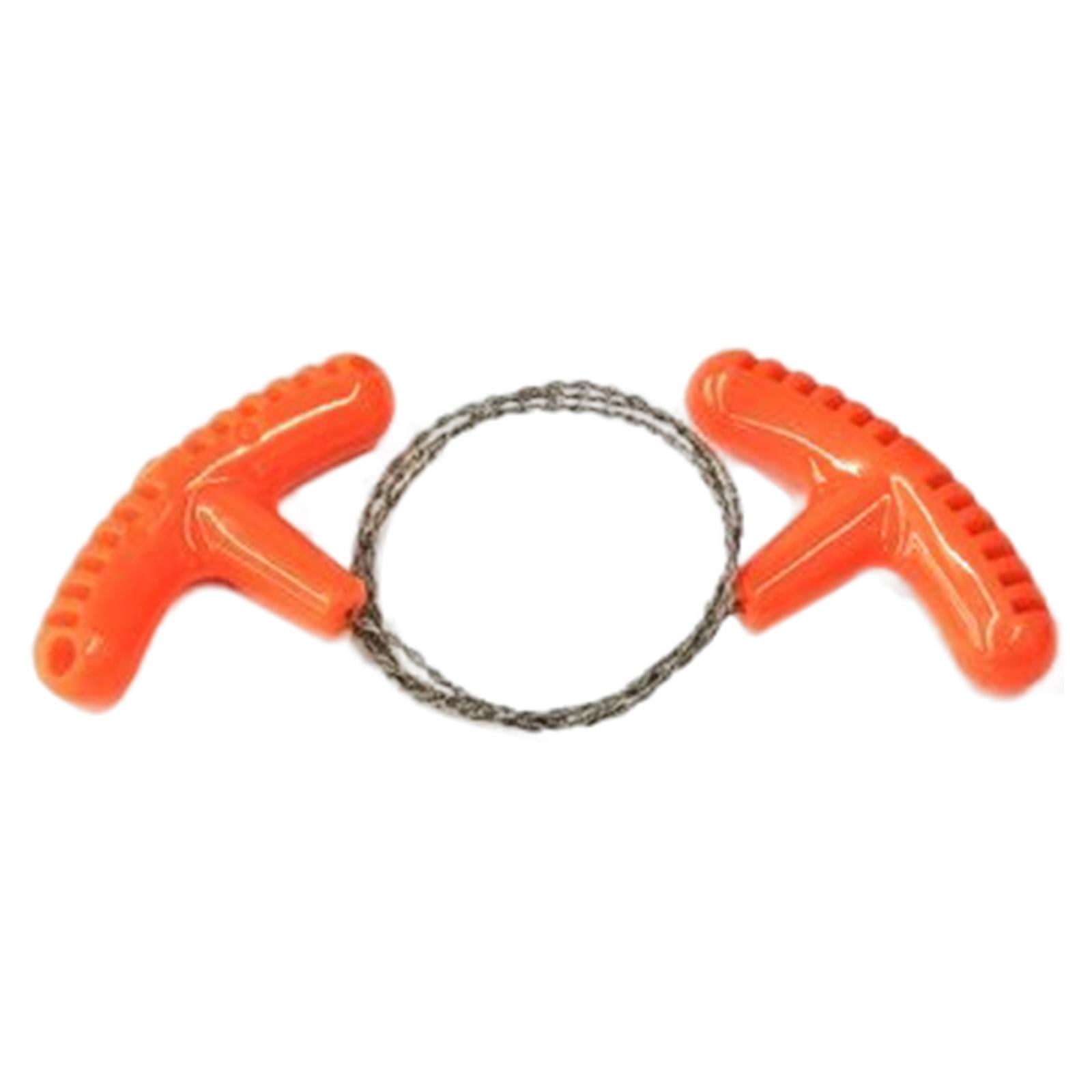Safety  Stainless Steel Wire Saw Emergency Camping Hiking Survival Tools Orange 